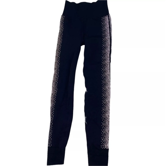 Reflective Legging Fabletics High-Waisted Sculptknit Black Silver Size Small - Picture 10 of 17